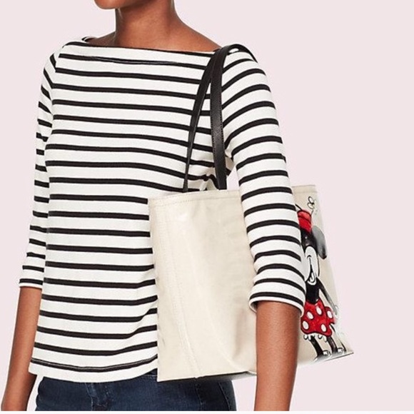 ♠️ 🆕 Kate Spade SET Minnie Mouse TOTE and a KEYCHAIN - Picture 3 of 16